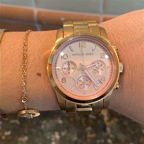 michael kors layton chronograph watch rose gold|Oversized Layton Rose Gold.